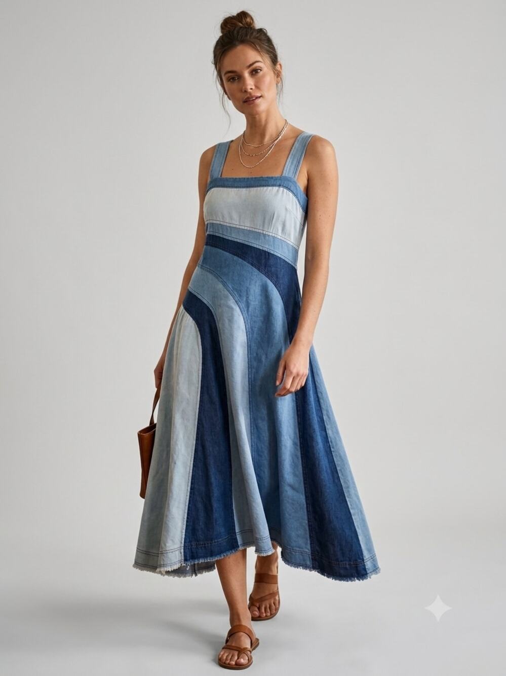 NWT EE:some Color Block Midi Dress.. Size L.
